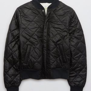 Puffer bomber jacket
